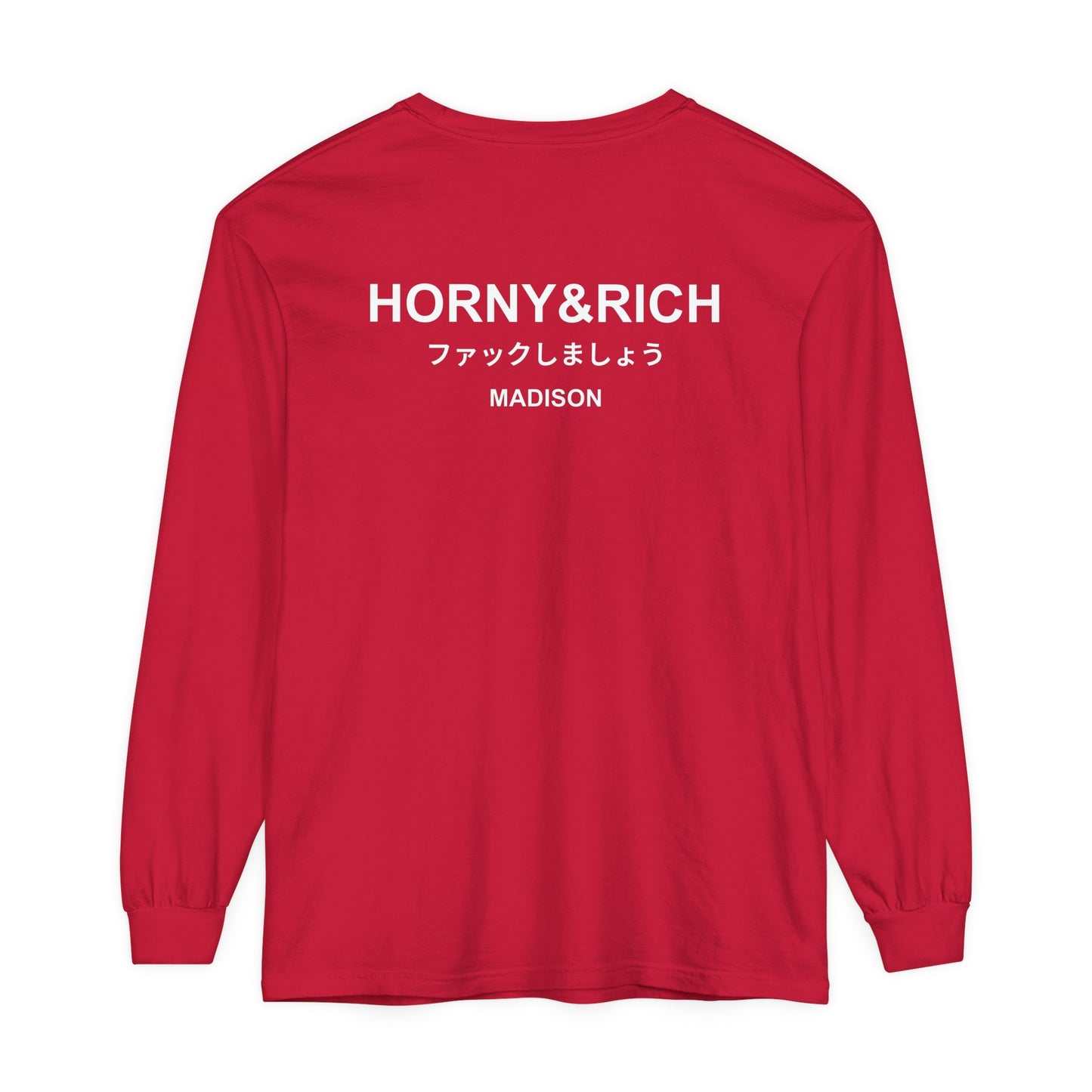 Long Sleeve Japanese Crew Neck - Madison Red