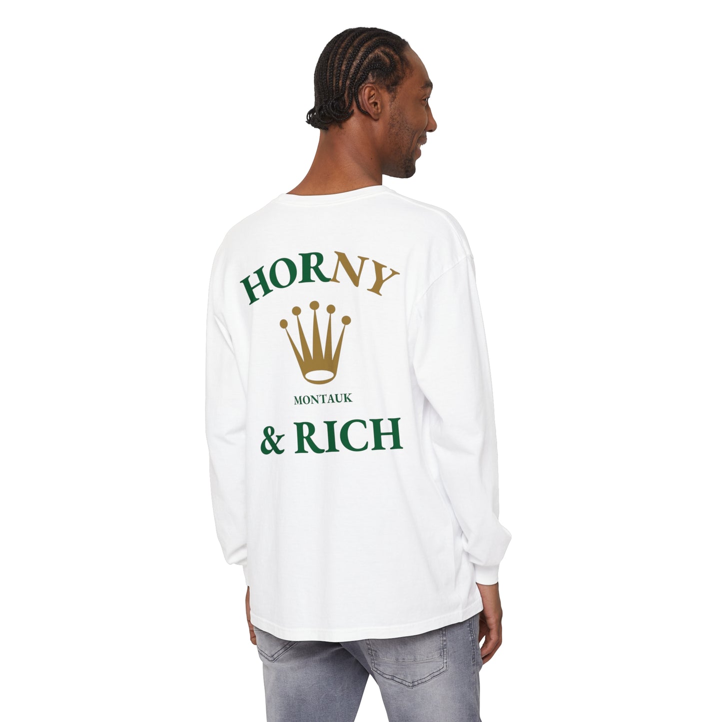 Long Sleeve Crown T-Shirt - White