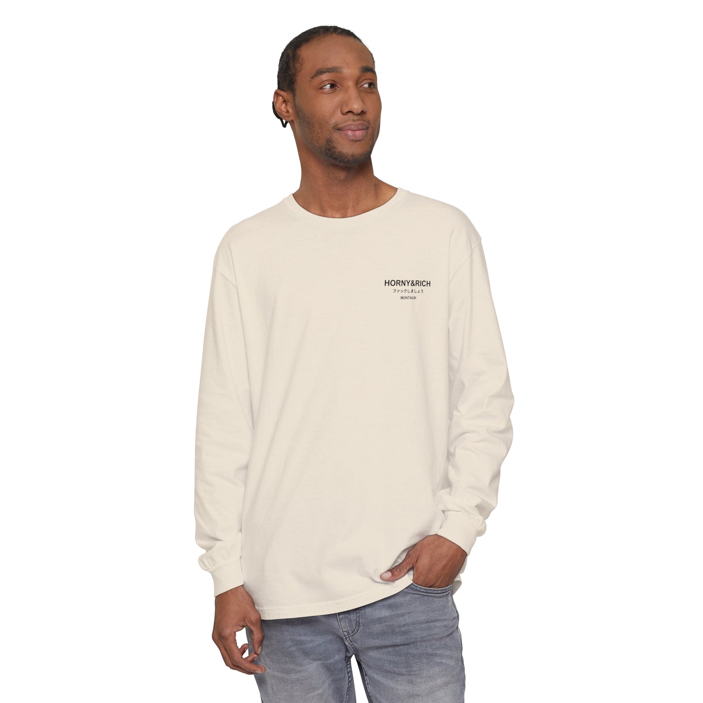 Long Sleeve Japanese Crew Neck - Ivory