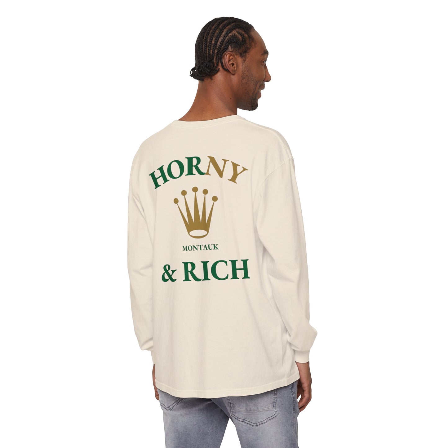 Long Sleeve Crown T-Shirt - Ivory