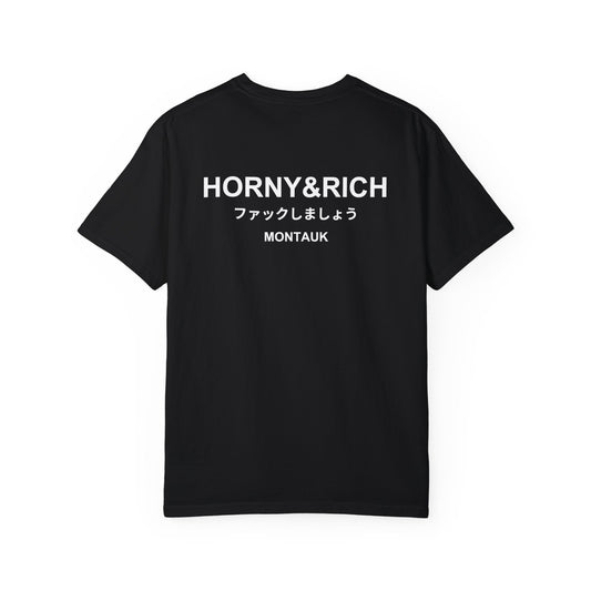 Horny & Rich Japanese T-Shirt - Black