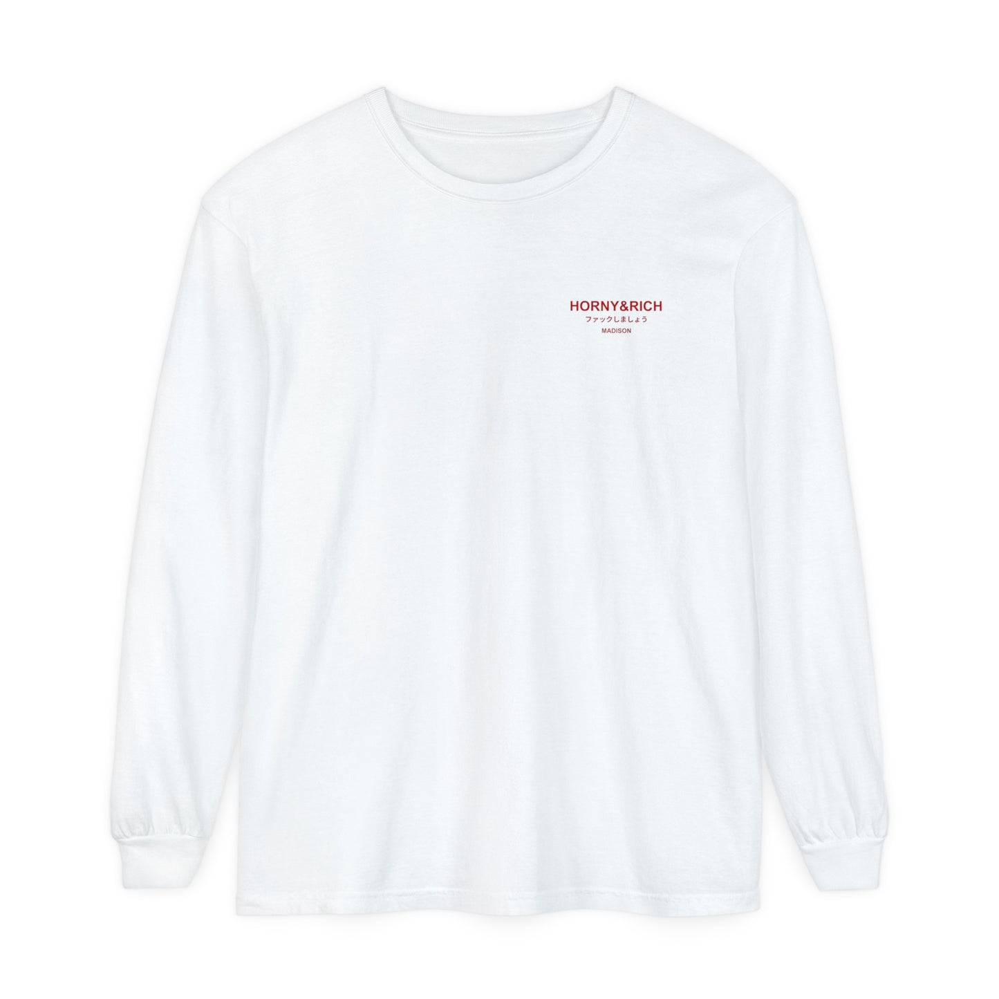 Long Sleeve Japanese Crew Neck - Madison White