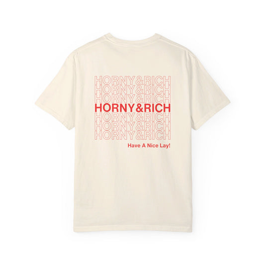 Horny & Rich Have A Nice Lay! Red Font Edition - Ivory