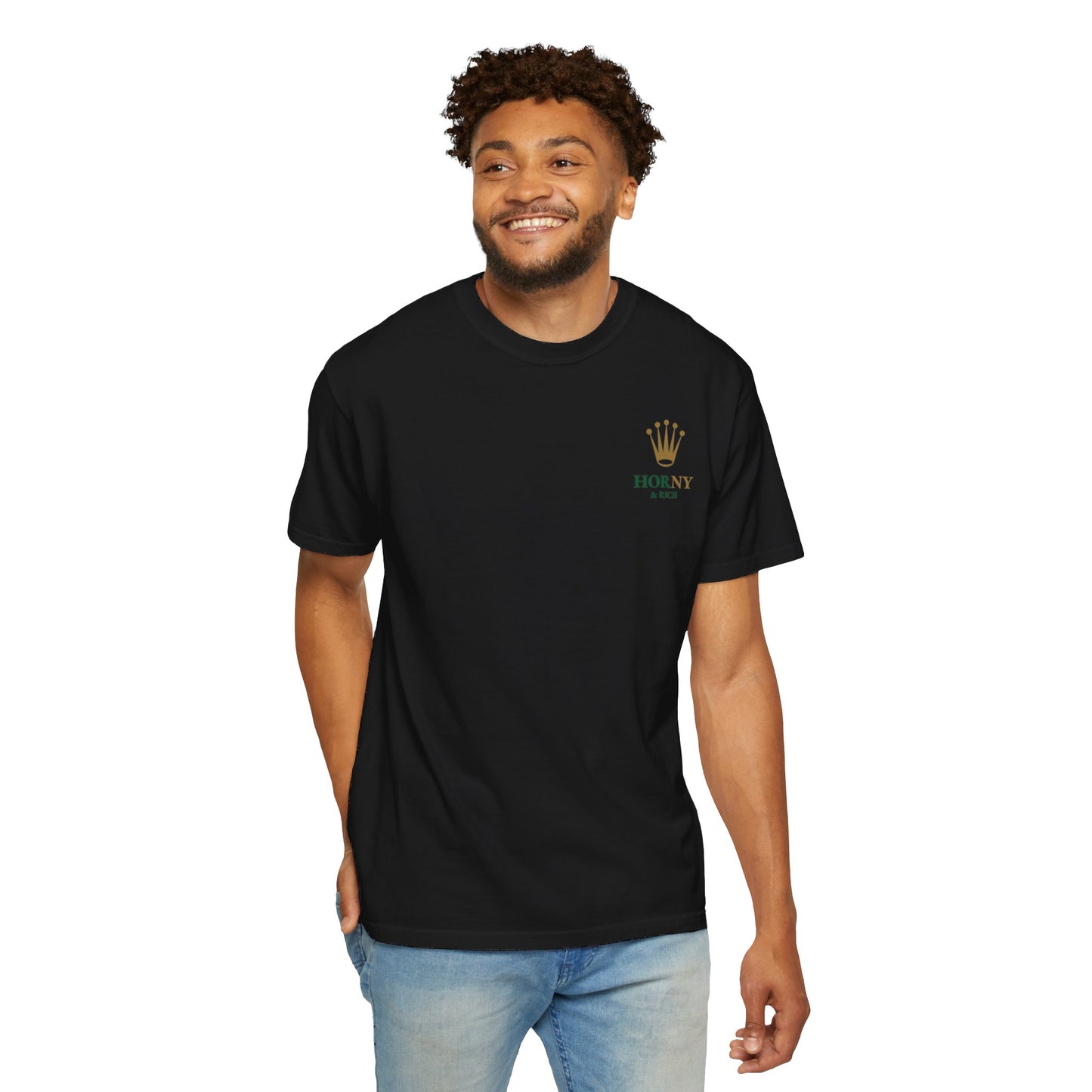 Horny & Rich Crown T-Shirt - Black