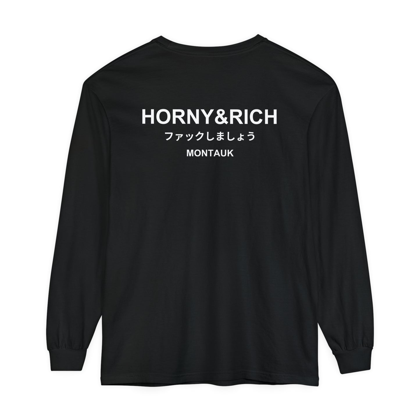 Long Sleeve Japanese Crew Neck - Black