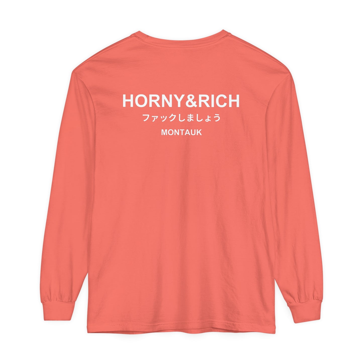 Long Sleeve Japanese Crew Neck - Salmon