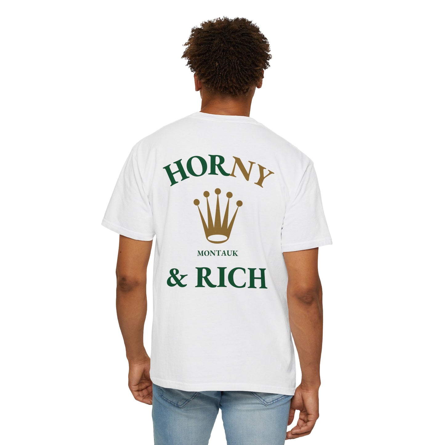 Horny & Rich Crown T-Shirt - White