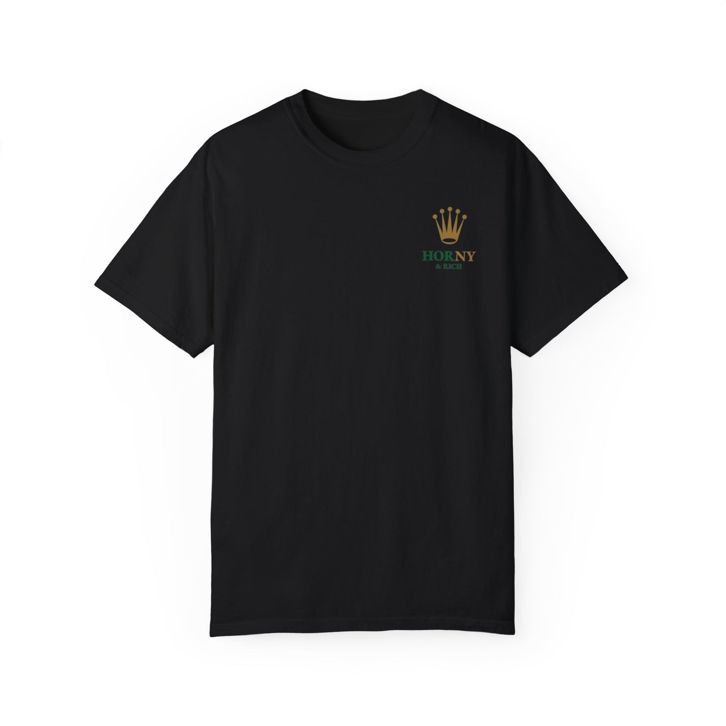 Horny & Rich Crown T-Shirt - Black