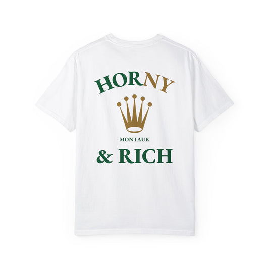 Horny & Rich Crown T-Shirt - White