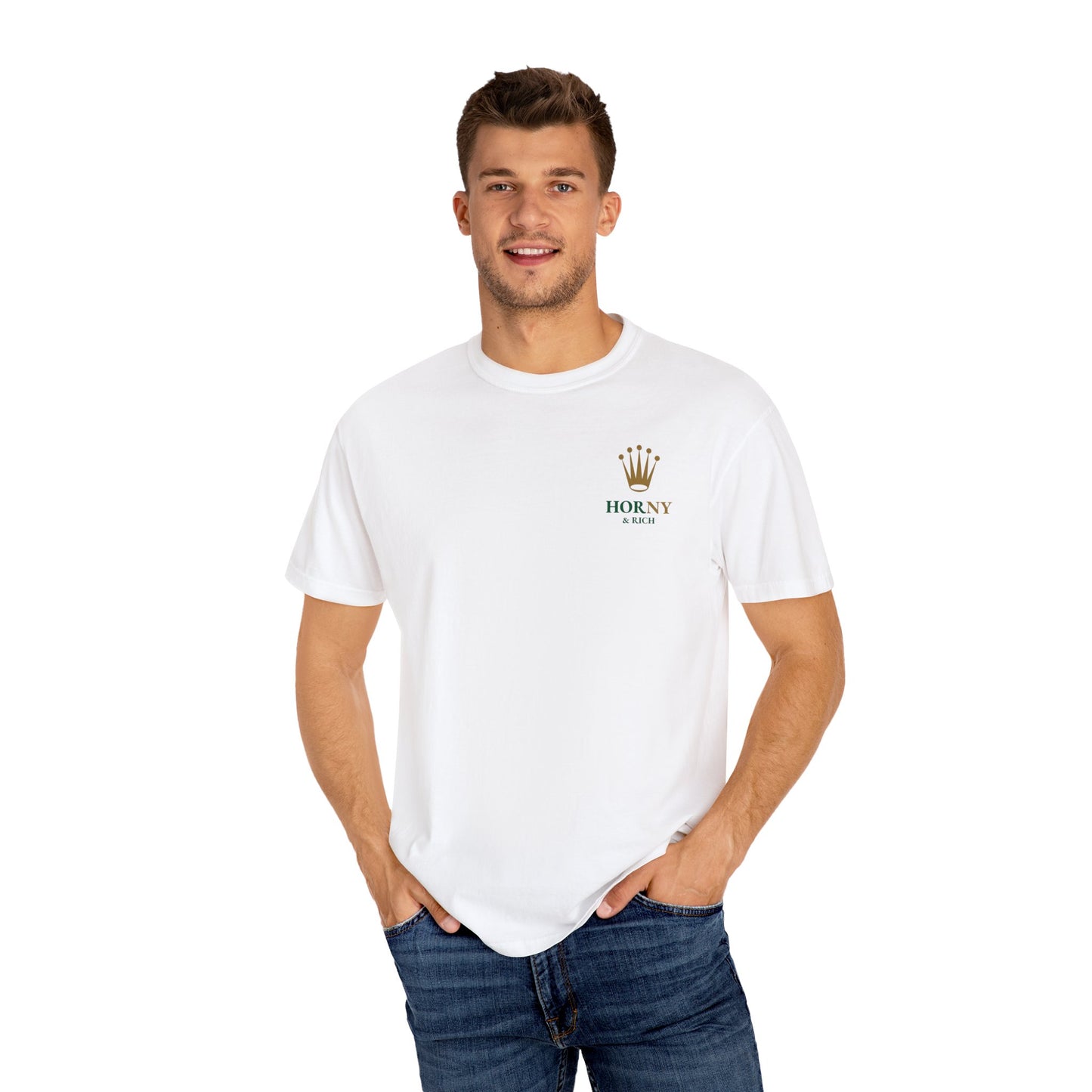 Horny & Rich Crown T-Shirt - White