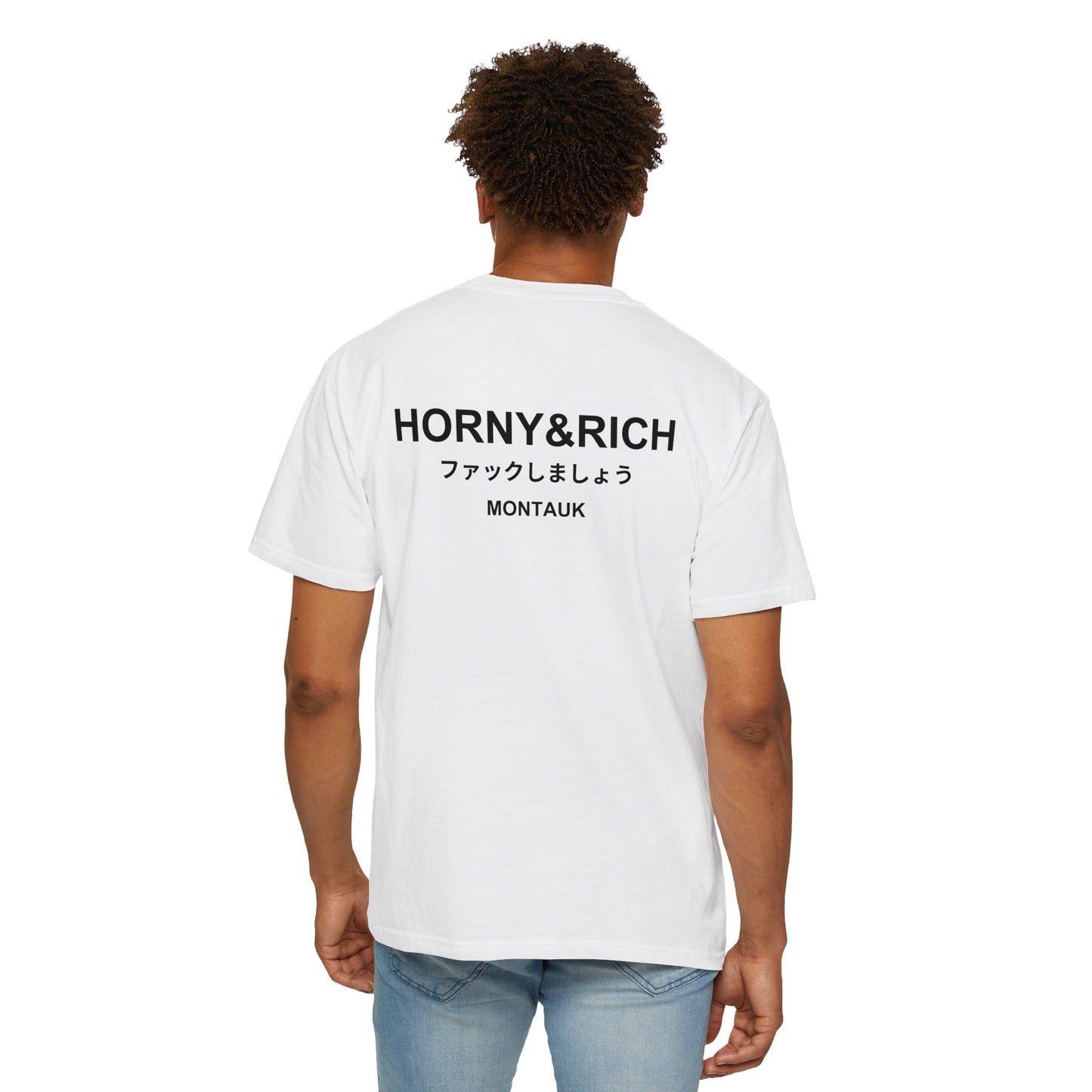 Horny & Rich Japanese T-Shirt - White