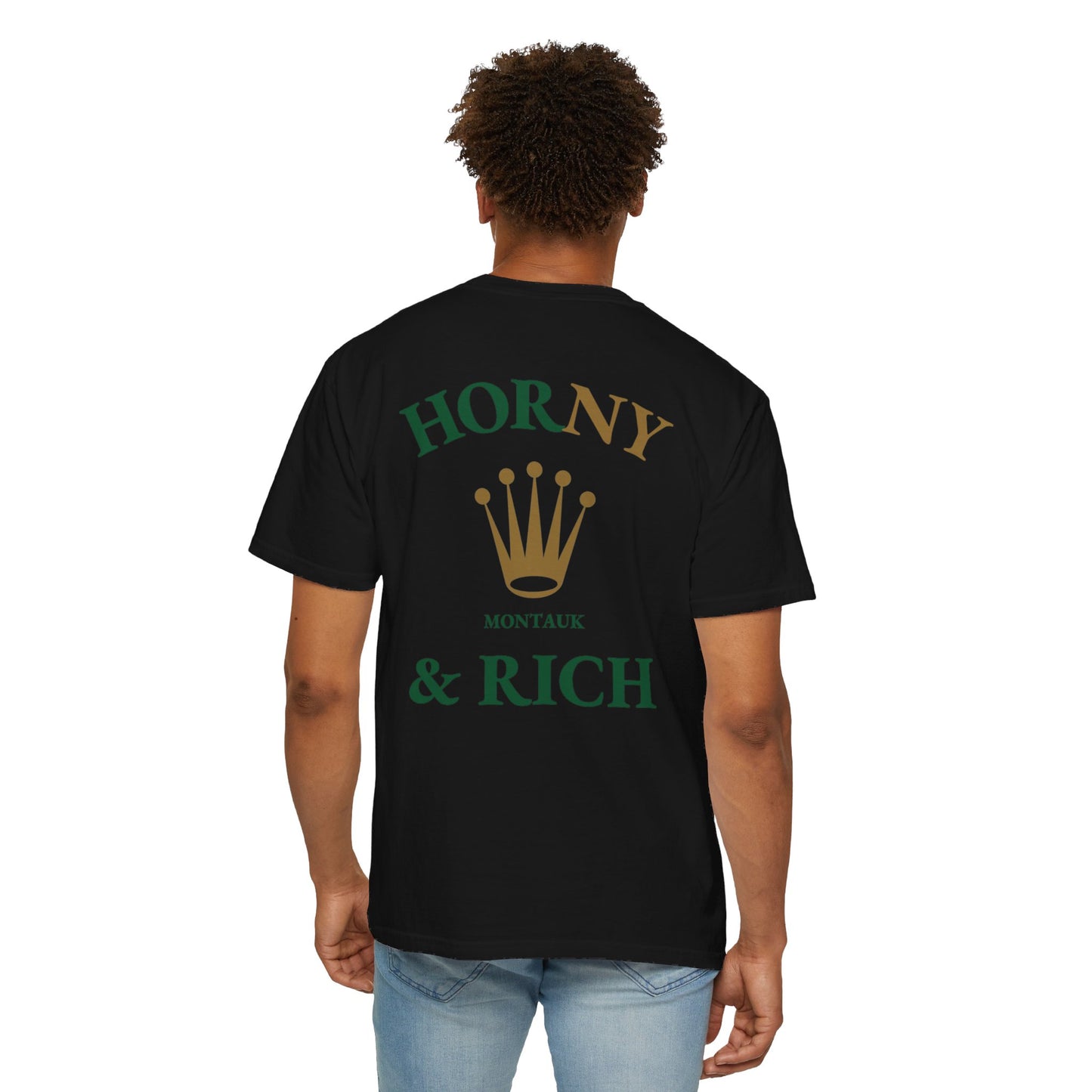 Horny & Rich Crown T-Shirt - Black