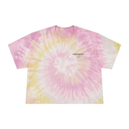 Horny & Rich Japanese Crop Tee - Rose