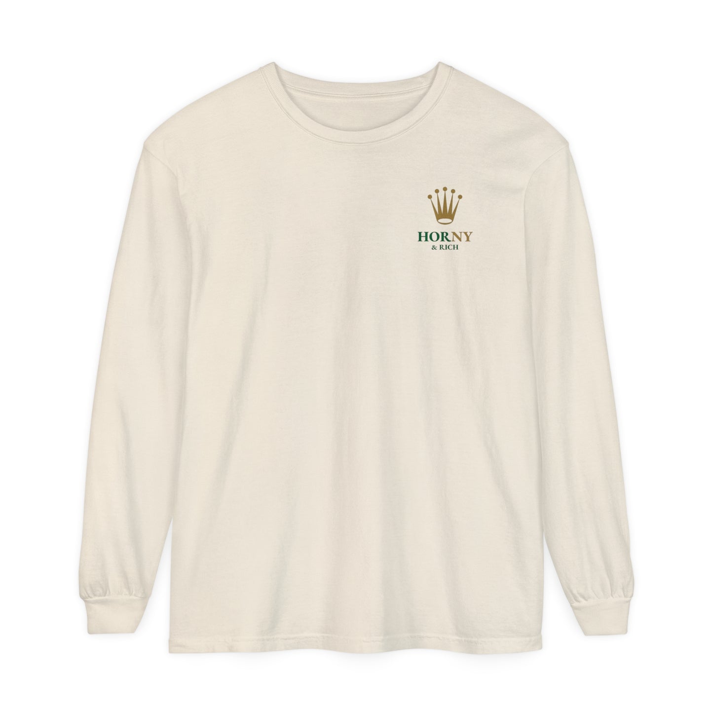 Long Sleeve Crown T-Shirt - Ivory