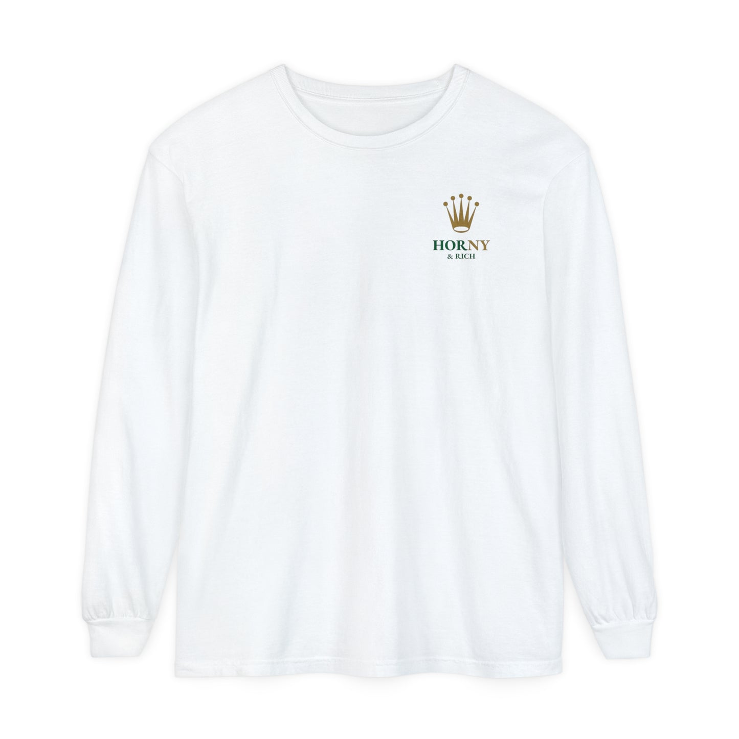 Long Sleeve Crown T-Shirt - White