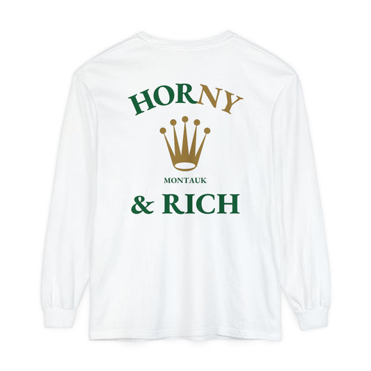 Long Sleeve Crown T-Shirt - White