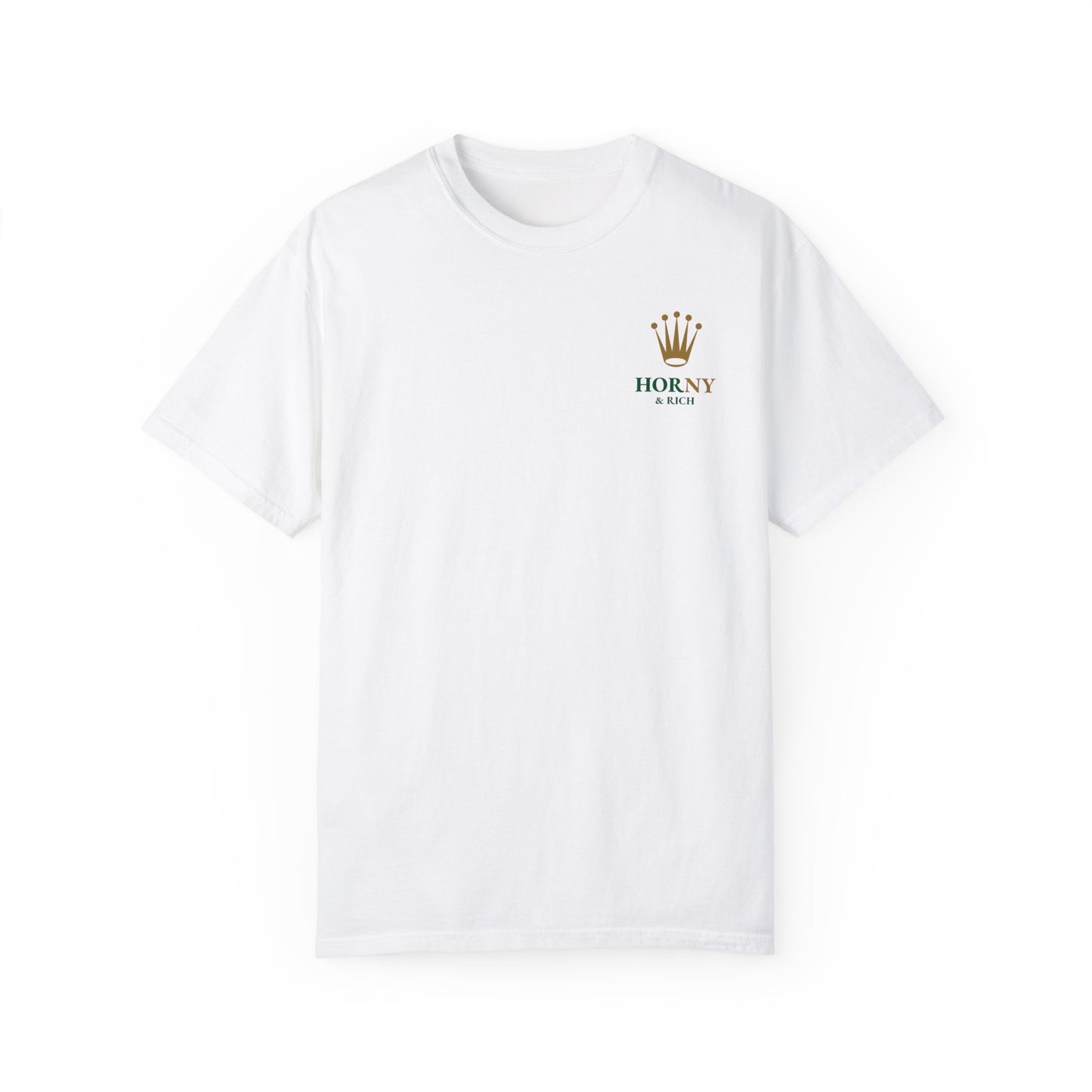 Horny & Rich Crown T-Shirt - White