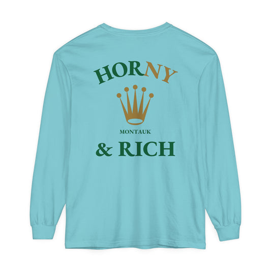 Long Sleeve Crown T-Shirt - Mint