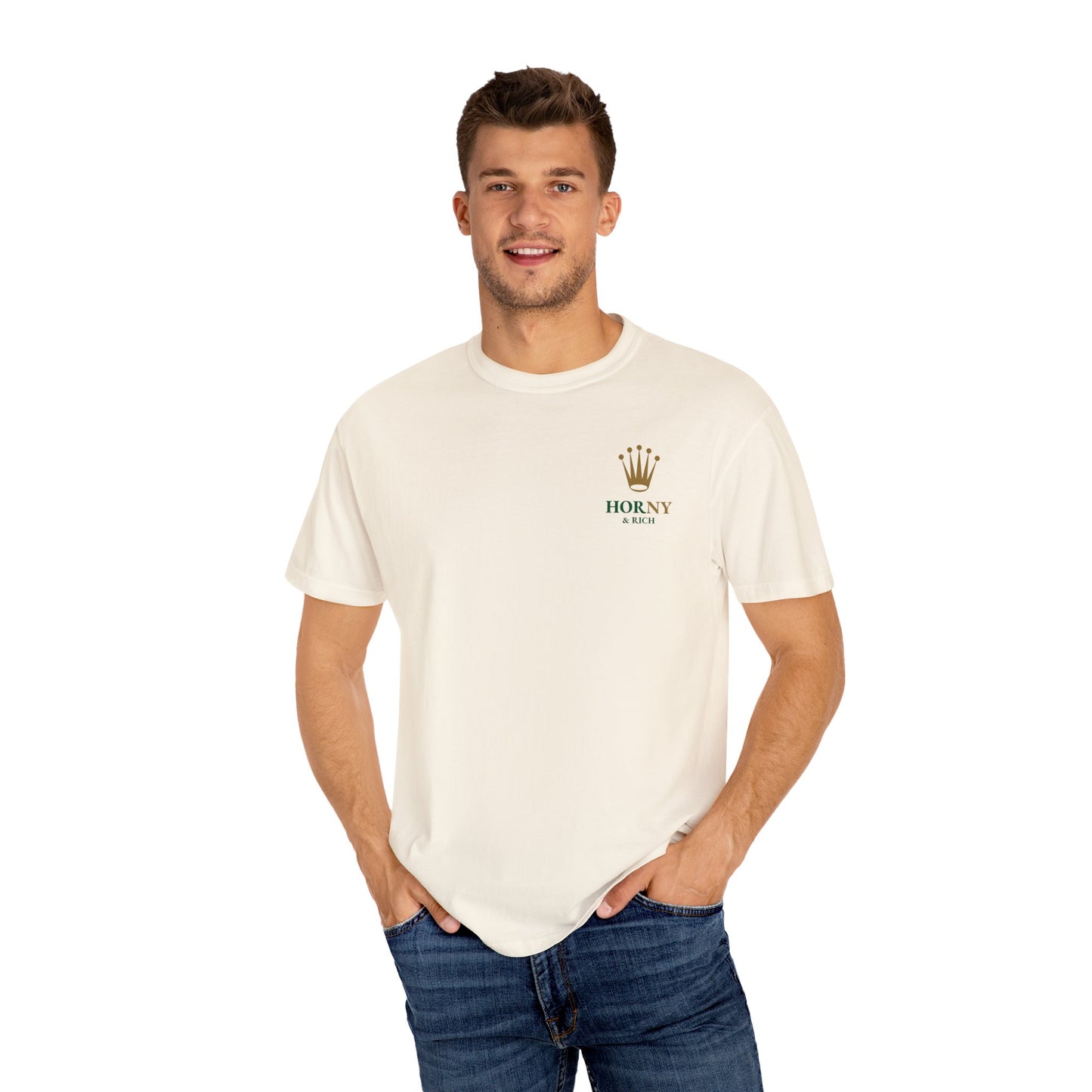 Horny & Rich Crown T-Shirt - Ivory