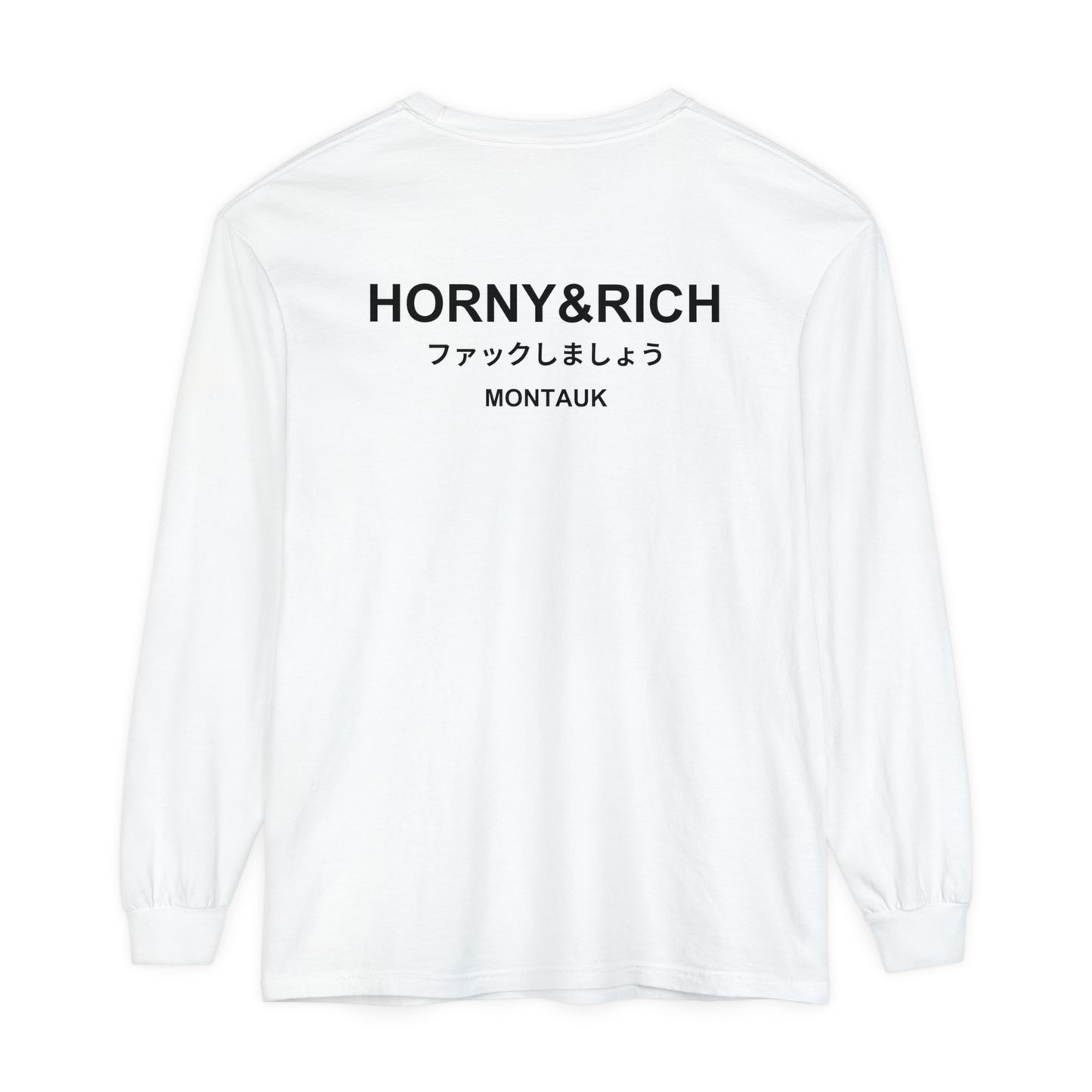 Long Sleeve Japanese Crew Neck - White