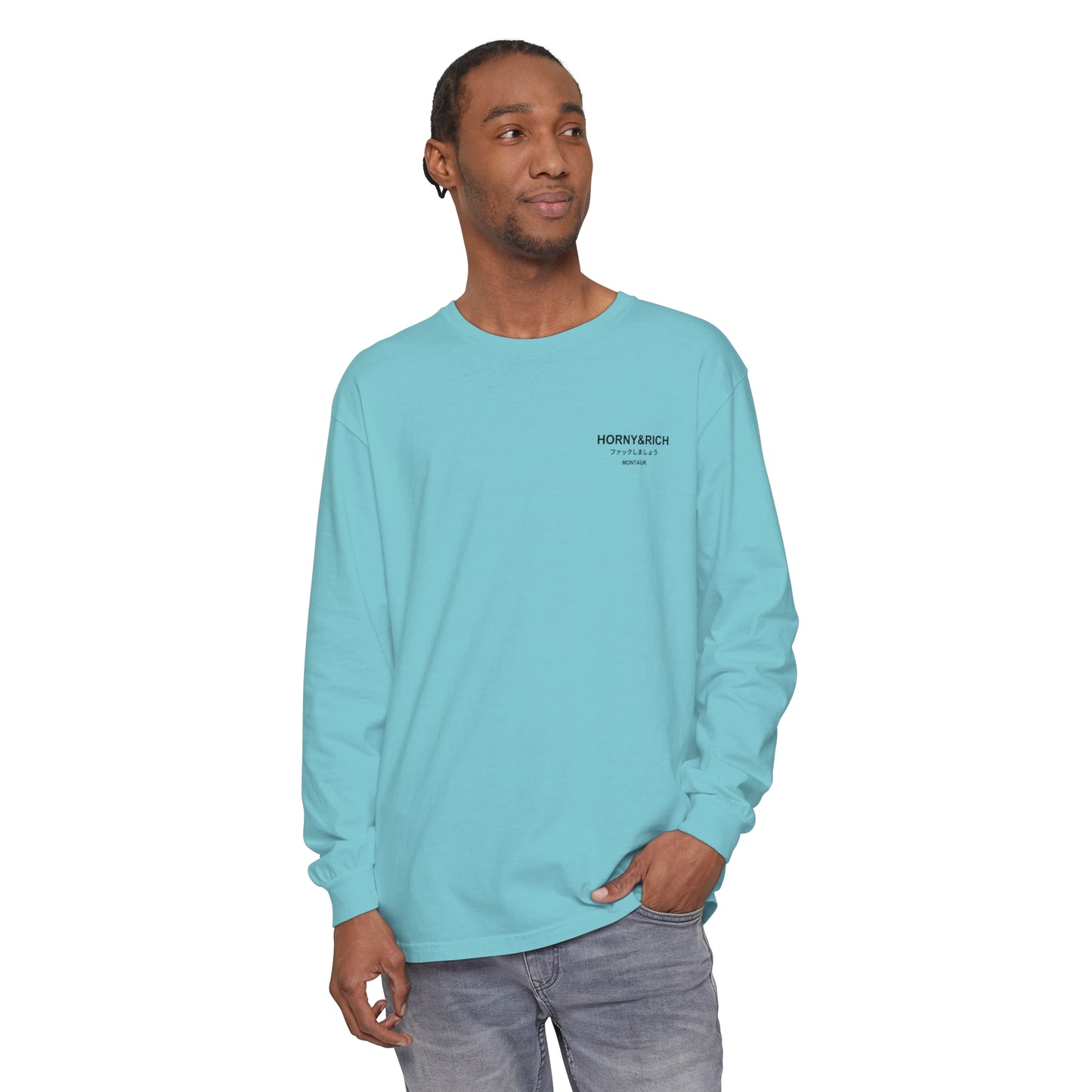 Long Sleeve Japanese Crew Neck - Mint